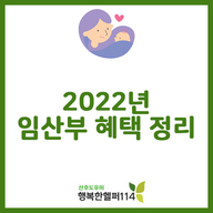 2022년 임산부 혜택 놓치지 마세요!!!